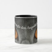 Genießen Augenblick - mit Katzenaugen Tasse (Zentrum)