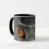 Genießen Augenblick - mit Katzenaugen Tasse (Vorderseite Links)