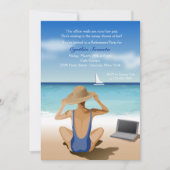 Genießen der Ansicht-Ruhestands-Party Einladung (Vorderseite)