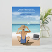 Genießen der Ansicht-Ruhestands-Party Einladung (Stehend Vorderseite)