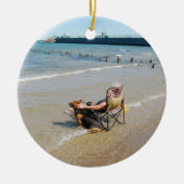 Genießen der Michigansee-Verzierung oder des Keramik Ornament (Vorne)