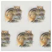 Genießen des Chipmunk-Gewebes Stoff (Muster)