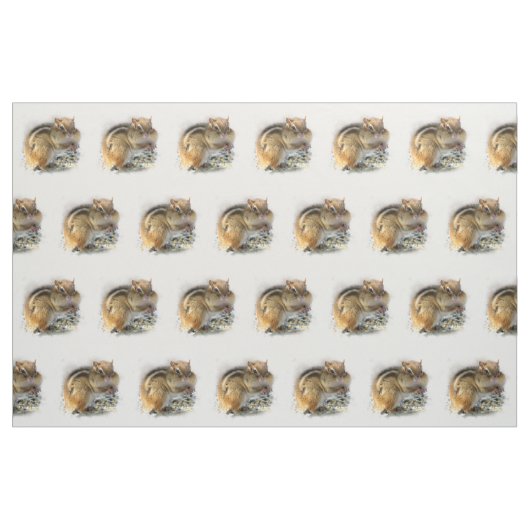 Genießen des Chipmunk-Gewebes Stoff (Fat Quarter (45,7 x 55,9 cm))