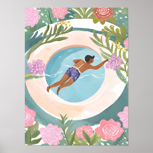 Genießen ein Schwimmbad Poster (Vorne)