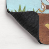 Genießen eines regnerischen Tages Mousepad (Ecke)