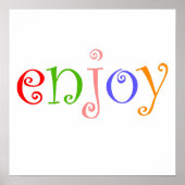 Genießen Poster (Vorne)