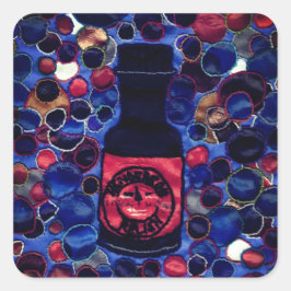 Genießen Quadratischer Aufkleber