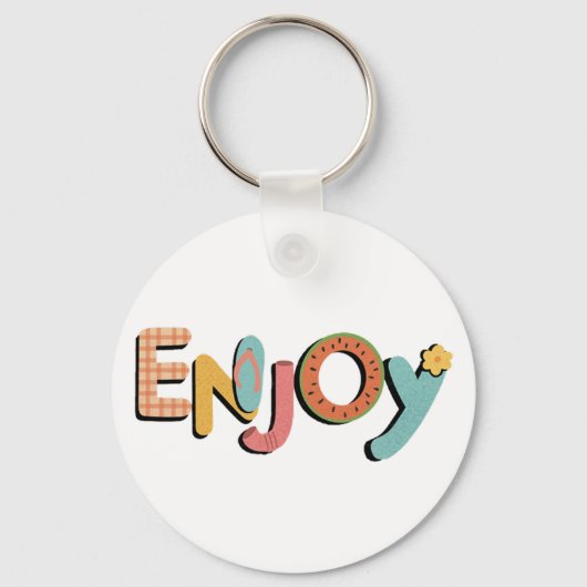 Genießen Schlüsselanhänger (Vorderseite)