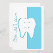 Genießen Sie bald die Zahnarztkarte Dankeskarte (Vorne/Hinten)