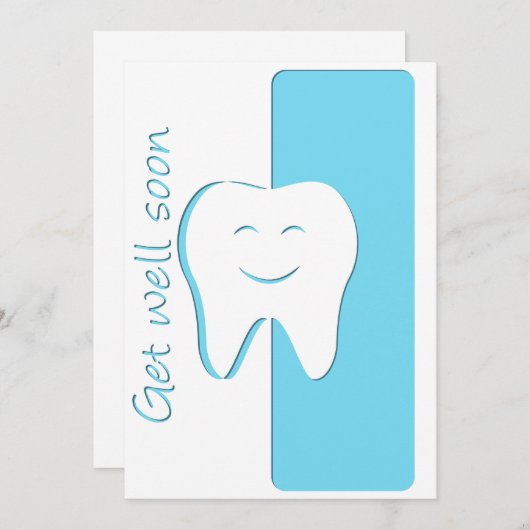 Genießen Sie bald die Zahnarztkarte Dankeskarte (Vorne/Hinten)
