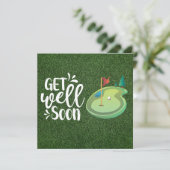 Genießen Sie bald Golfer mit zwei Golfplätzen Karte (Stehend Vorderseite)