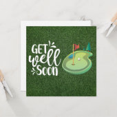 Genießen Sie bald Golfer mit zwei Golfplätzen Karte (Vorderseite/Rückseite Beispiel)