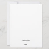 Genießen Sie bald lila Irisblume Feiertagskarte (Rückseite)