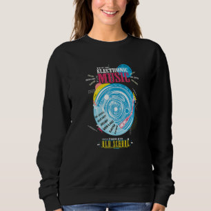 Genießen Sie Coole Alte Schulmusik mit Retro Vinyl Sweatshirt