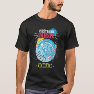 Genießen Sie Coole Alte Schulmusik mit Retro Vinyl T-Shirt