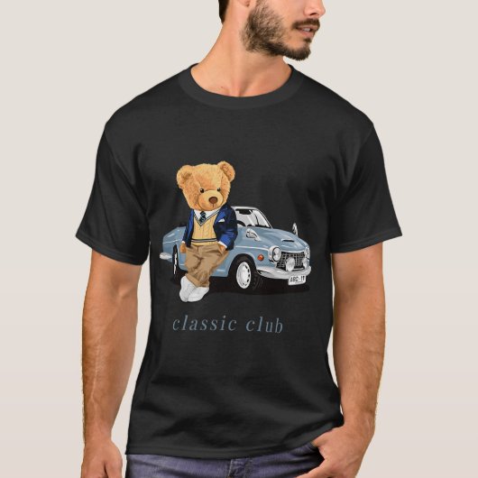 Genießen Sie Coolen Teddybär mit klassischer Autog T-Shirt (Vorderseite)