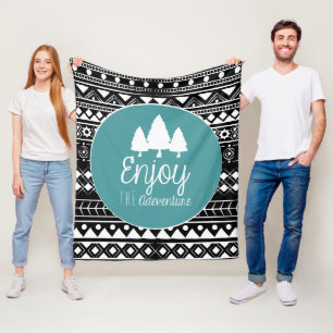 Genießen Sie das Abenteuer Boho Fleecedecke
