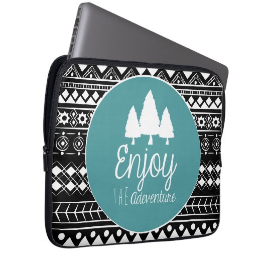 Genießen Sie das Abenteuer Boho Laptopschutzhülle (Vorne Rechts)