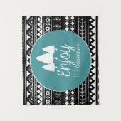 Genießen Sie das Abenteuer Boho Wandteppich (Vorderseite)