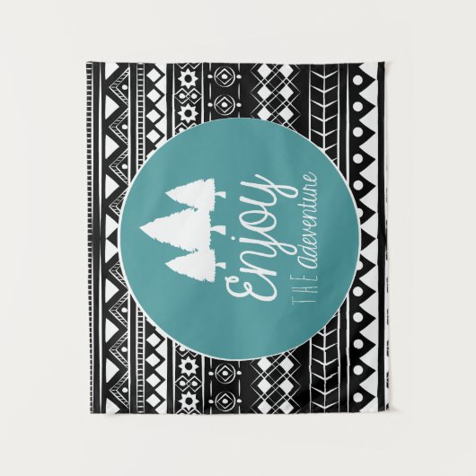 Genießen Sie das Abenteuer Boho Wandteppich (Vorderseite)