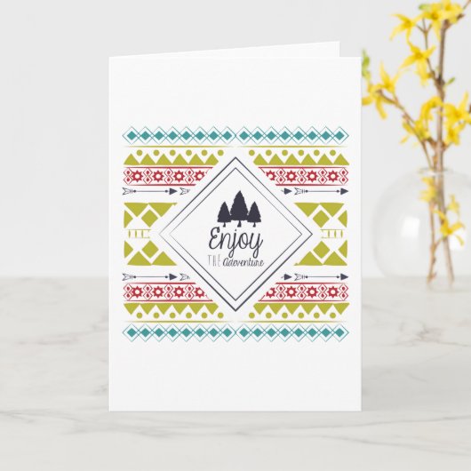 Genießen Sie das Abenteuer Karte (Gelbe Blume)