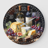 Genießen Sie das Beste im Leben  Große Wanduhr (Vorderseite)