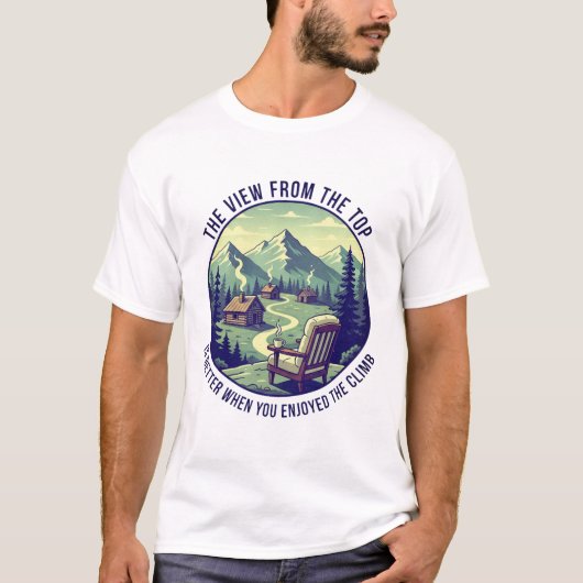 Genießen Sie das Climb Mountain Lifestyle Comfort  T-Shirt (Vorderseite)