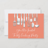 Genießen Sie das Cooking Party ChefKüche Einladung (Vorderseite)