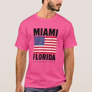 Genießen Sie das Coole Miami Florida mit der US-Fl T-Shirt