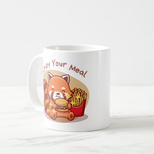 Genießen Sie das Essen Kaffeetasse (Vorderseite Links)