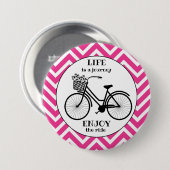 Genießen Sie das Fahrrad Vintages Zickzack Angebot Button (Vorne & Hinten)