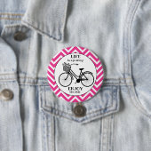 Genießen Sie das Fahrrad Vintages Zickzack Angebot Button (Beispiel)