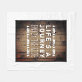 Genießen Sie das Fahrt pensionierte Zitat Fleecedecke (Vorderseite (Horizontal))