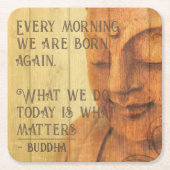 Genießen Sie das Geborene Leben wieder Buddhismus  Rechteckiger Pappuntersetzer (Vorderseite)