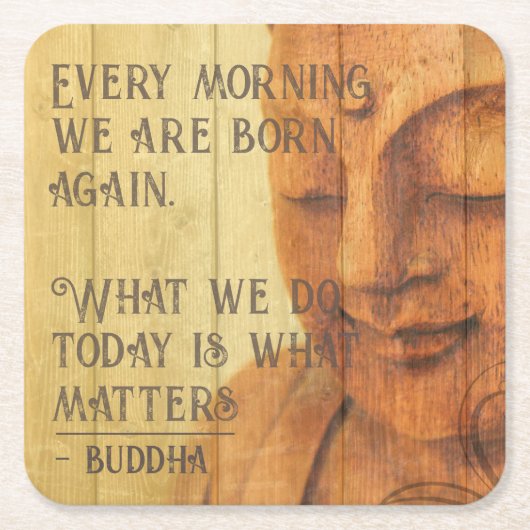 Genießen Sie das Geborene Leben wieder Buddhismus  Rechteckiger Pappuntersetzer (Vorderseite)