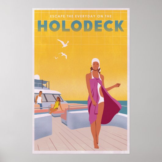 Genießen Sie das Holodeck Poster (Vorne)