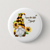 Genießen Sie das Kleine Ding Sonnenblumen-Genom Button (Vorderseite)