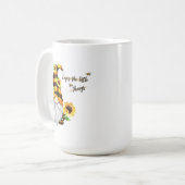 Genießen Sie das Kleine Ding Sonnenblumen-Genom Kaffeetasse (Vorderseite Links)