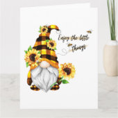 Genießen Sie das Kleine Ding Sonnenblumen-Genom Karte (Vorderseite)