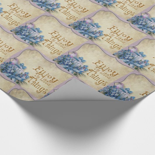 Genießen Sie das kleine, glänzende Wrapping Paper Geschenkpapier (Ecke)