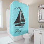 Genießen Sie das Kleinigkeits-Plakat Duschvorhang (Beispiel)