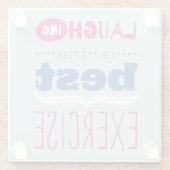 Genießen Sie das Leben Glasuntersetzer (Rückseite)