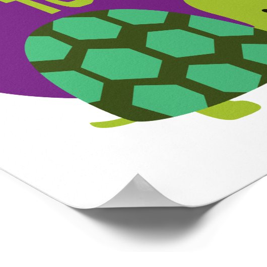 Genießen Sie das Leben Kawaii niedliche lustige Gr Poster (Ecke)