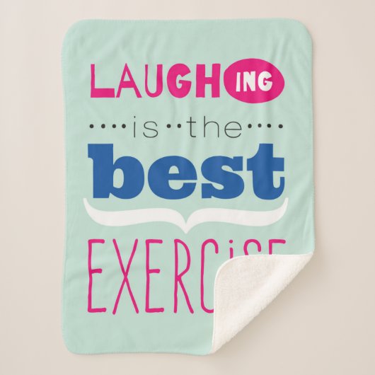 Genießen Sie das Leben Sherpadecke (Vorderseite)