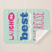 Genießen Sie das Leben Sherpadecke (Vorderseite (Horizontal))