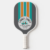Genießen Sie das Leben zusammen Retro Camper Pickleball Schläger (Vorderseite)