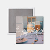 Genießen Sie das Life Juice Restaurant Menü Magnet (Vorderseite/Rückseite)