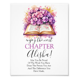 Genießen Sie das nächste Kapitel Buchretirement-Ze Fotodruck