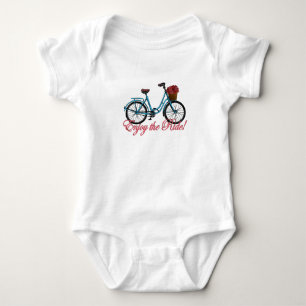 Genießen Sie das Niedliche Fahrrad Baby Strampler