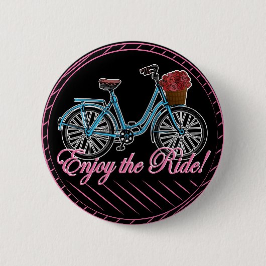 Genießen Sie das Niedliche Fahrrad Button (Vorderseite)